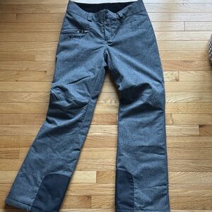 Obermeyer Gray Ski Pants with Black Accents